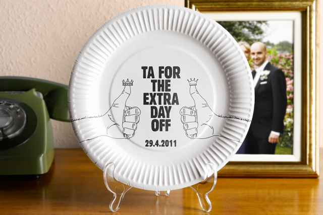 John Smiths: offers Royal Wedding commemorative paper plate
