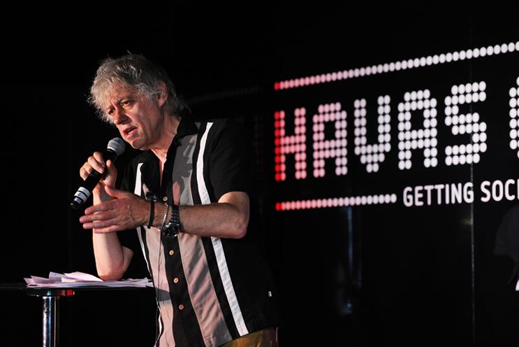 Geldof: takes aim at the level of pay musicians receive through digital downloads on Apple’s iTunes