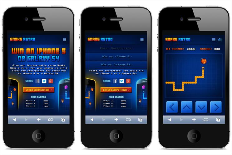 Snake: Carphone Warehouse rolls out retro game