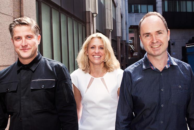 Lucky Generals: Brooke-Taylor, Calcraft and Nairn (l-r) are looking for creative solutions beyond traditional advertising