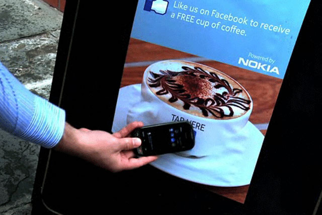Nokia NFC Hub: encourages brands to adopt the swipe technology