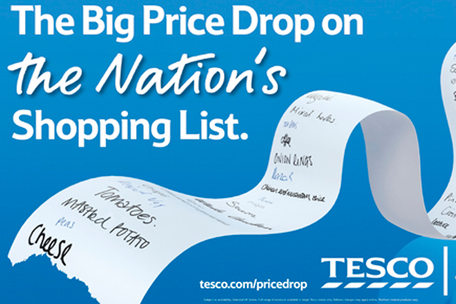Tesco: cuts back on promotions in favour of lower everyday prices