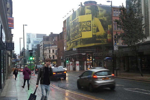 BlowUp Media: debuts Deansgate poster site with Bulmers' In The Beginning campaign