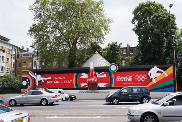 Coca-Cola: the majority of outdoor ad revenue growth was driven by London 2012 sponsors
