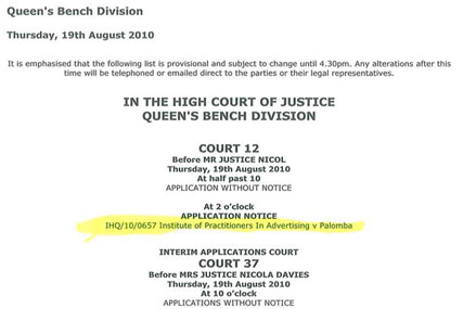 IPA: court