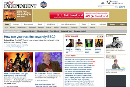 Independent: new online video player