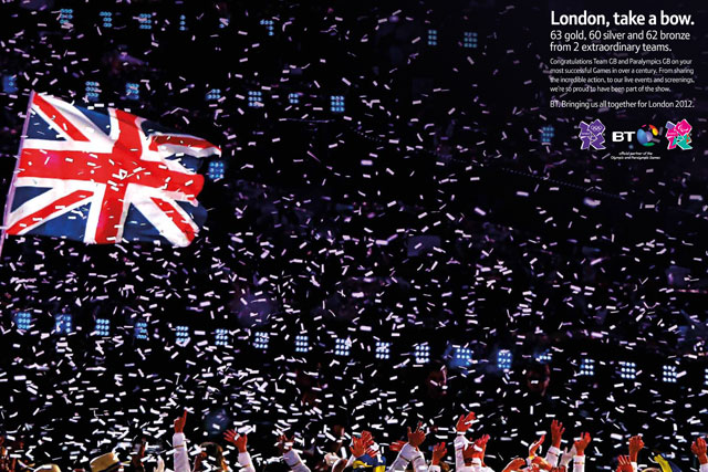 BT ad tells London to 'take a bow'