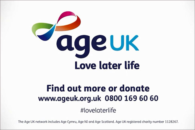 Age UK: uses new brand positioning to tell elderly to 'Love later life'