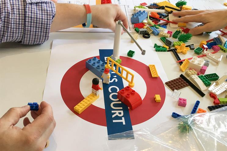 Delegates illustrated 'pain points' for consumers through the medium of Lego