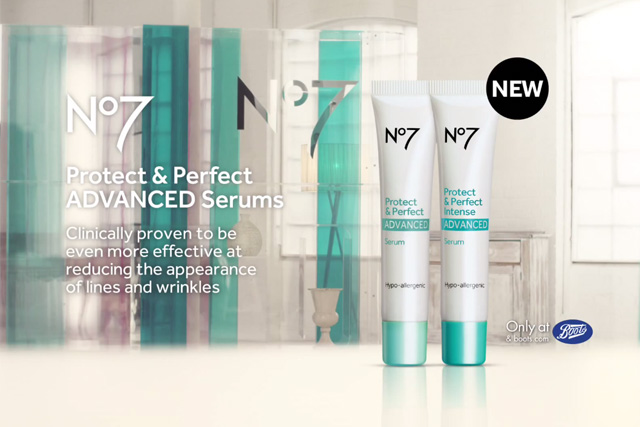 New campaign for Boots No7 Protect and Perfect Advanced serum
