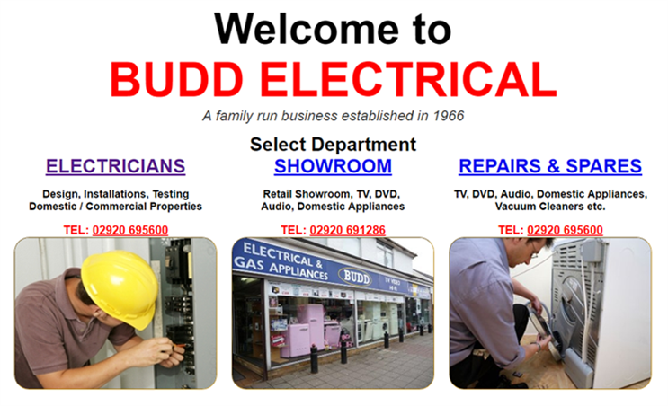 Budd Electrical's website
