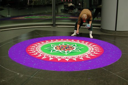 HSBC... Rangoli art
