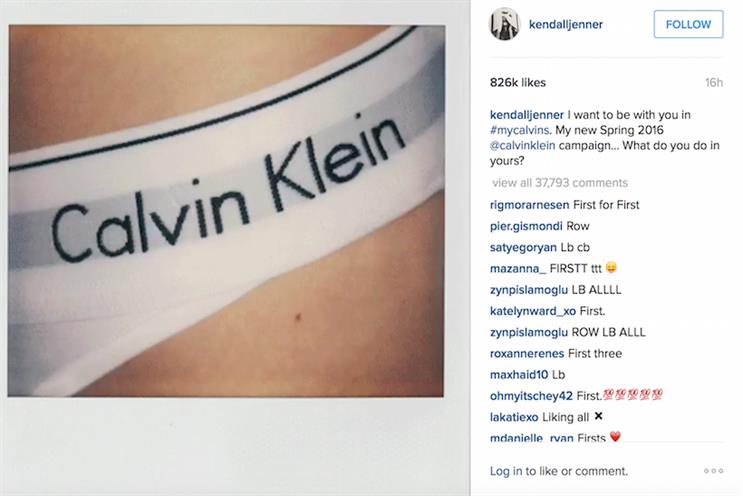 Jenner's Instagram video attracted more than 800,000 'likes' within hours