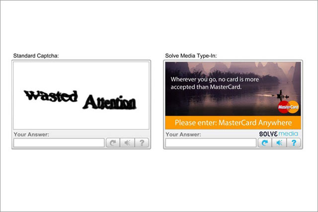 Response tests: the standard Captcha system faces challenge from Solve Media's Type-In technology
