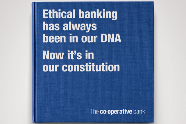 Co-op Bank: runs ads in national papers