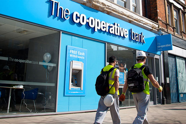 The Co-op bank: expects no profits for two years (picture credit: The Co-operative)