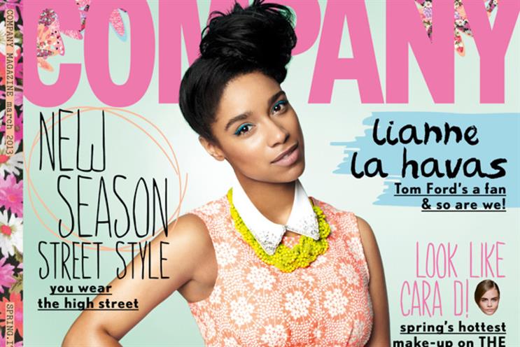 Front cover of Company in March 2013: will move to online-only after October 2014 issue