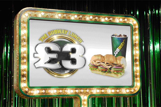 Subway: branding its £3 meal deal as 'The Subway Lunch'