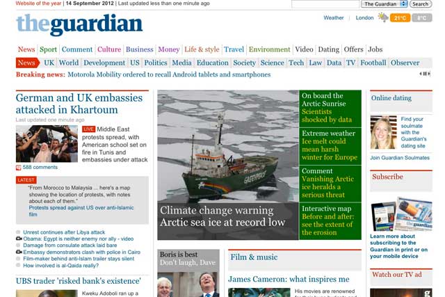 The Guardian: digital news doing well