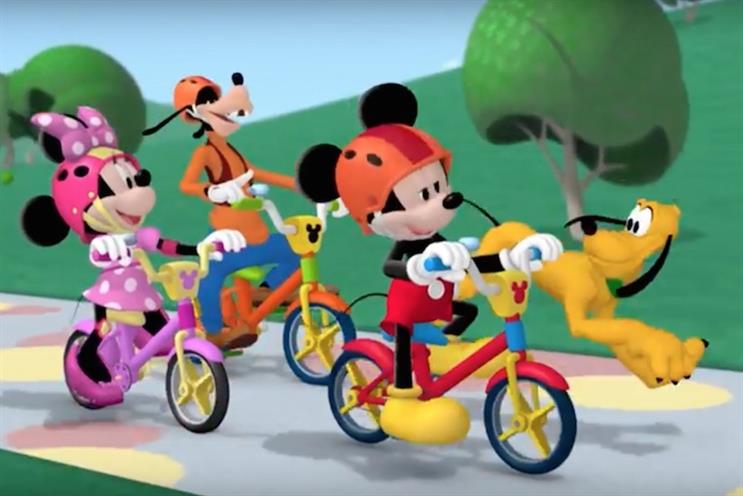A still from the TV ad in Disney's new #HealthilyEverAfter campaign