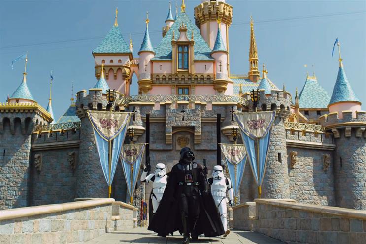 Darth meets Disney: shared 244,922 times this week