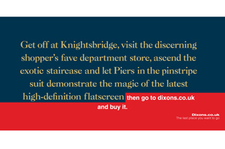 Harrods riled by Dixons ad