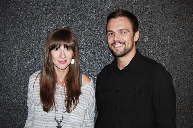 Poole (l) and Grinham: US creative team