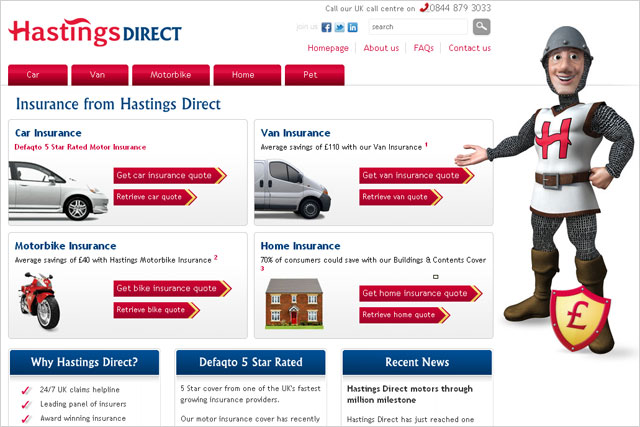 Hastings Direct: kicks off pitch