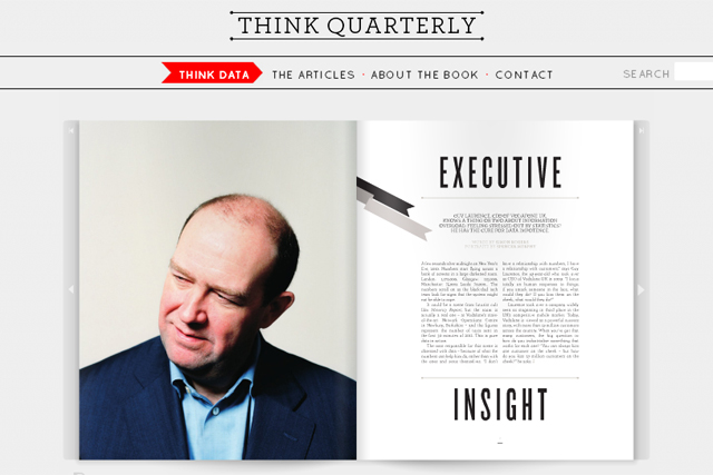 Think Quarterly: a spread from Google's new business magazine