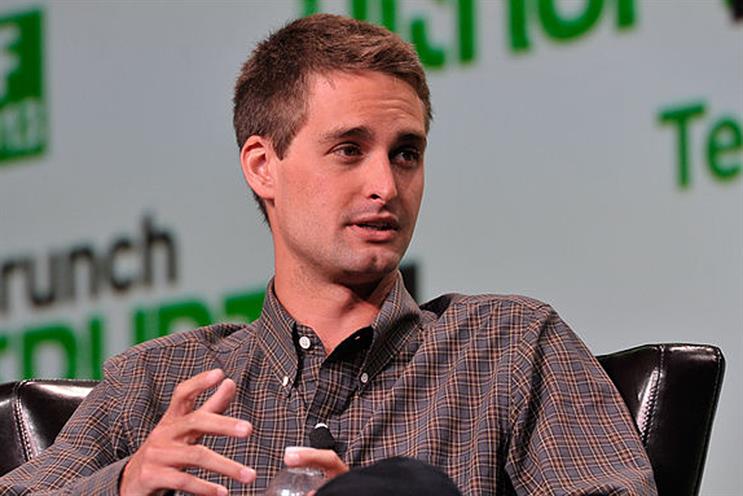 Evan Spiegel speaking at a TechCrunch event (Source: Wikimedia Commons)