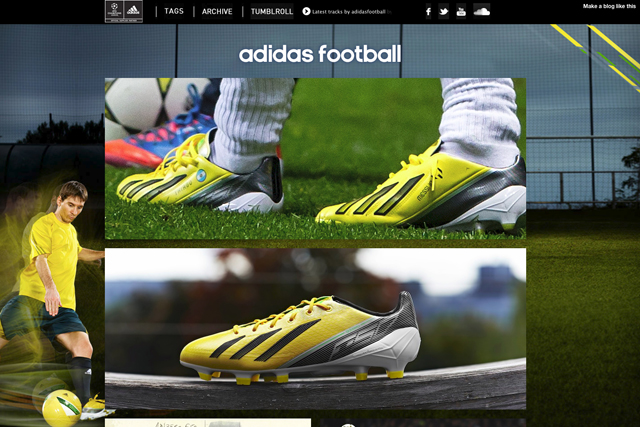 Tumblr: Adidas was first to use ad format