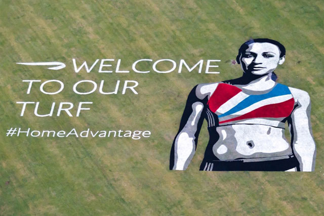 BA: Jessica Ennis campaign underneath the Heathrow flight path