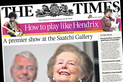The Times: circulation falls below 500,000