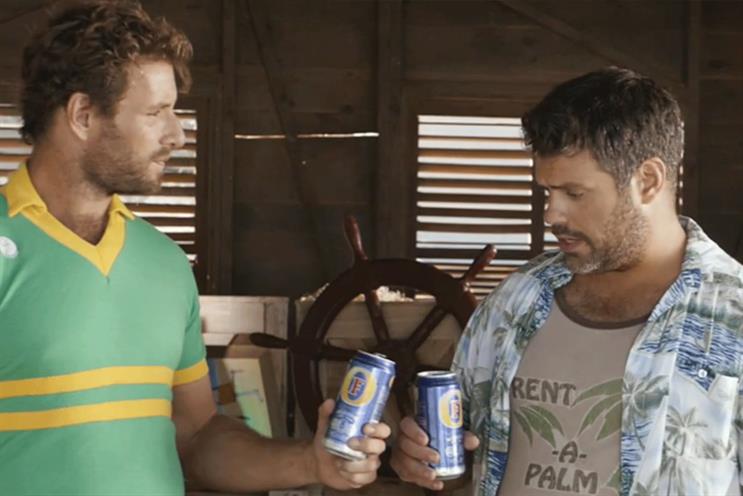 Foster's: run last ad with Brad and Dan