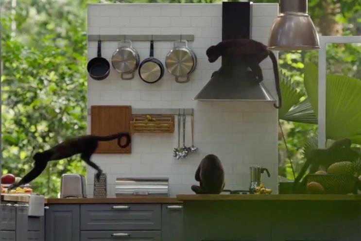Ikea: monkeys destroy one of its kitchens in 'Rediscover the Joy of the Kitchen' ad
