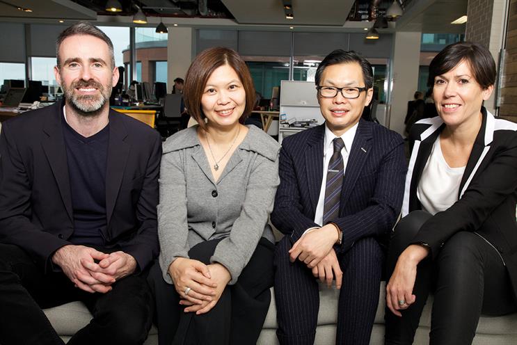 Bailey, Lin, Moy and De Groose (l-r): bringing the Isobar agencies closer together