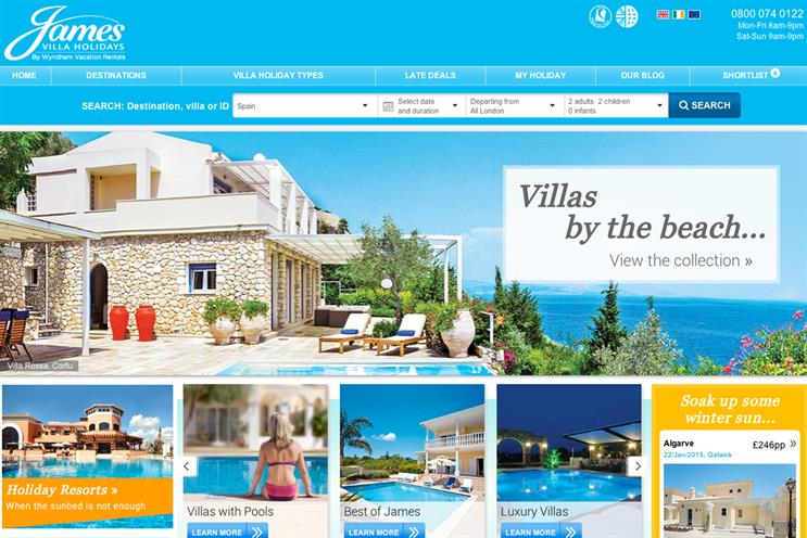 James Villa Holidays: hands media account to the7stars