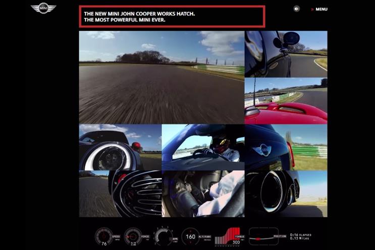 Mini: has created a digital interactive experience to promote the launch of the John Cooper Works Hatch