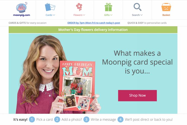 Moonpig: Mother's Day delivery issues
