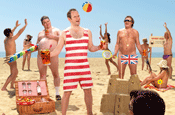 Pimms...nudist beach ad by Mother