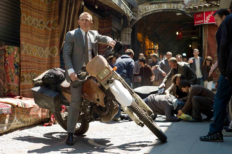 Skyfall: the latest James Bond movie boosted cinema advertising revenues last year