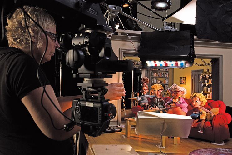 Sainsbury’s: the AMV creative team combined traditional modelling craft with new technology to bring the ad’s central idea – giving the gift of time – to life