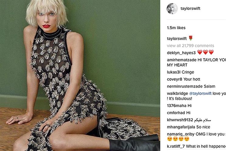 Taylor Swift: rumoured to be trialling Instagram’s new tools to manage abuse on the site