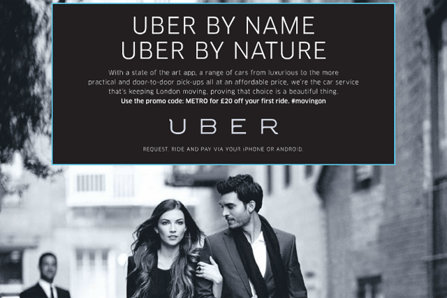Uber: runs press campaign on the day of the cab driver strike
