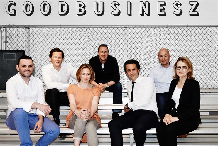 Havas Work Club: (left to right) Sandoz, Griffith, De Bonis, Mooge, Bolloré, Brooks and Robertson