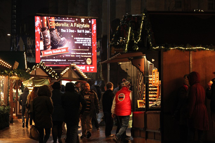 Own festive screens at biggest city hotspots