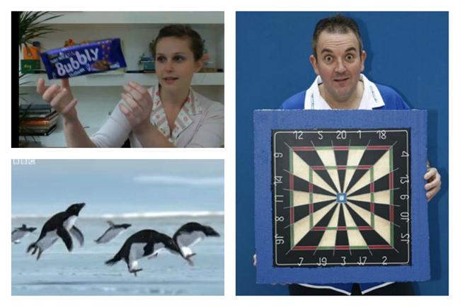 April Fool's pranks: floating chocolate, flying penguins and a square darts board
