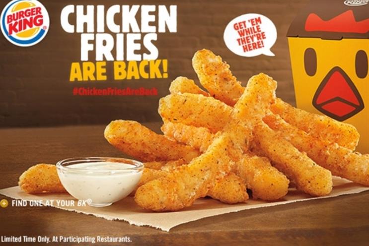 Burger King: limited edition products returning in April