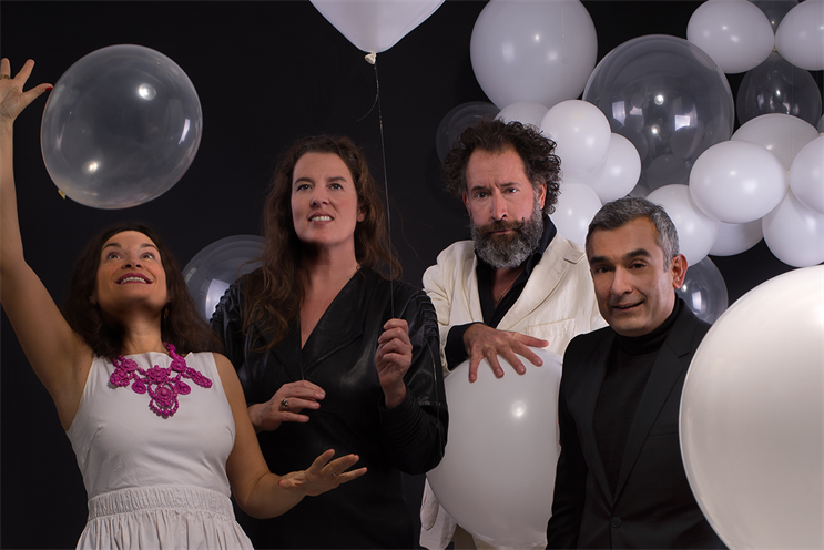 Left to right: Sandrine Huijgen, Jessica Kersten, Olivier Teepe, Sandeep Chawla, partners, Cloudfactory