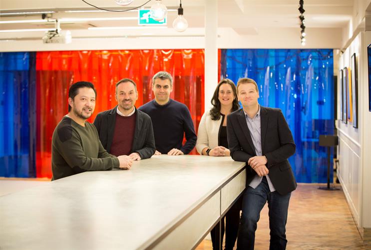 Tse, Foggett, Georgiou, Erica Ingham (chief financial officer at MediaCom North) and Cooper